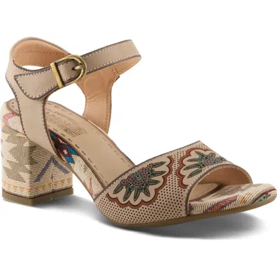 L'artiste By Spring Step Sassyclass Ankle Strap Sandal In Neutral