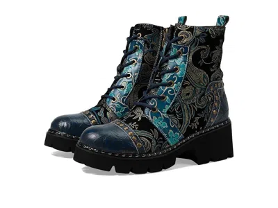 L'artiste By Spring Step Severity Boots Women's 7 Multicolor Block Heel Zogg177