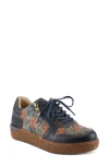 L'artiste By Spring Step Sincerity Sneaker In Navy Multi