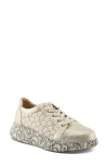 L'artiste By Spring Step Sneakheart Platform Sneaker In Light Beige Multi