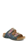 L'artiste By Spring Step Sunjai Slide Sandal In Grey Multi