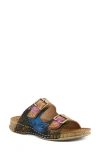 L'artiste By Spring Step Sunjai Slide Sandal In Tan Multi