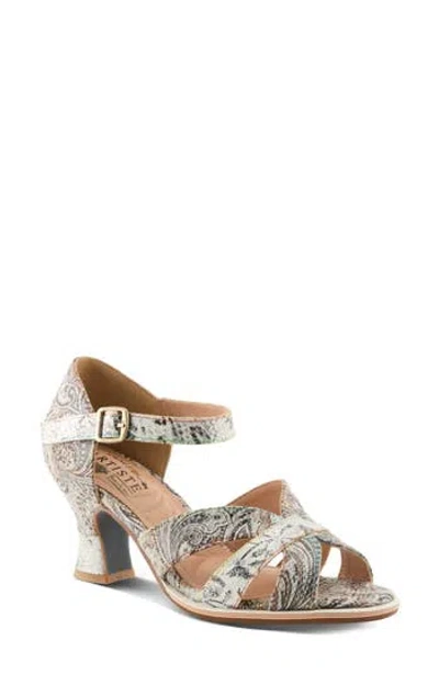 L'artiste By Spring Step Waltz Ankle Strap Sandal In Gray