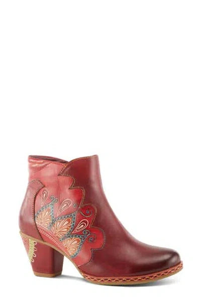 L'artiste By Spring Step Zamihi Bootie In Burgundy