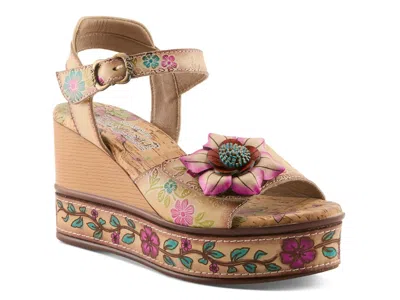 L'artiste Coastalviewer Wedge Sandal In Brown