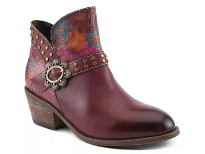 L'artiste Dainty Lady Bootie In Burgundy