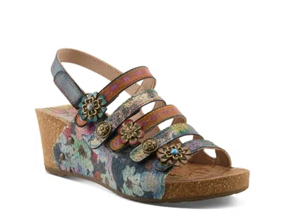 L'artiste Ferrevah Wedge Sandal In Multi