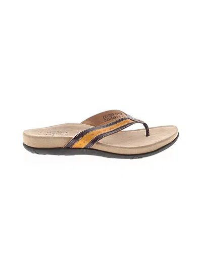 Pre-owned L'artiste Flip Flops In Tan