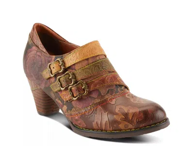 L'artiste Graphic Bootie In Brown