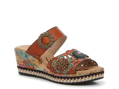 L'artiste Heartily Wedge Sandal In Multi