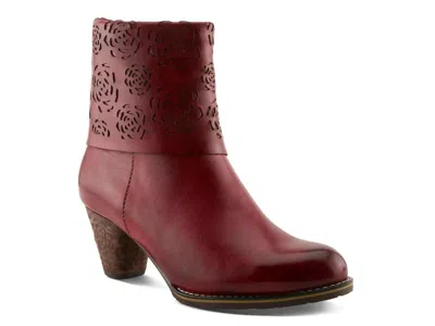 L'artiste Kiss Of A Rose Bootie In Red