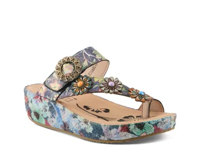 L'artiste Lissableu Wedge Sandal In Multi