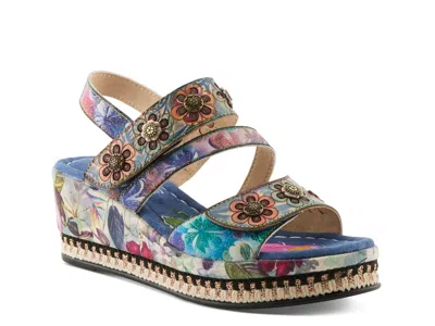 L'artiste Logane Wedge Sandal In Multi