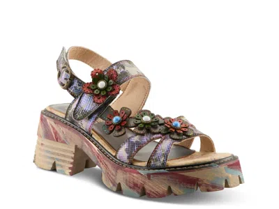 L'artiste Macha Platform Sandal In Multi