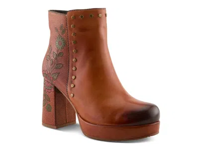 L'artiste Michapica Platform Bootie In Brown
