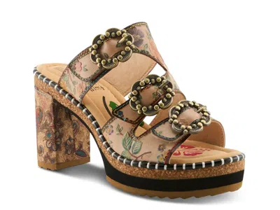 L'artiste Mile Marker Platform Sandal In Brown