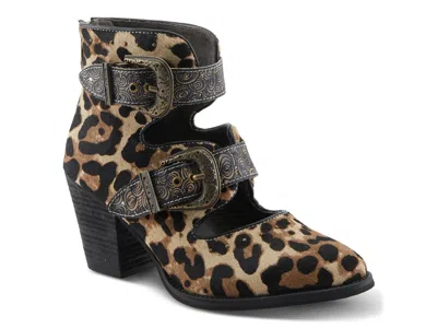 L'artiste Notched Bootie In Multi