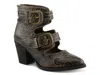 L'artiste Notched Bootie In Multi