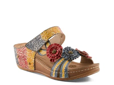 L'artiste Oh So Sweet Wedge Sandal In Multi