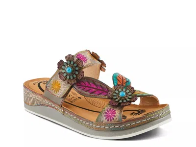 L'artiste Pillowsoft Wedge Sandal In Multi