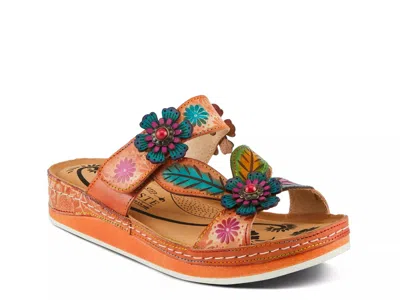L'artiste Pillowsoft Wedge Sandal In Multi