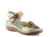 L'artiste Script Sandal In Green