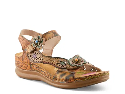 L'artiste Script Sandal In Multi