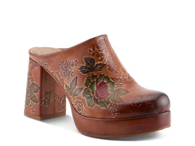 L'artiste Sky High Platform Mule In Brown