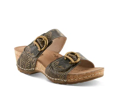 L'artiste The Brass Ring Sandal In Brown