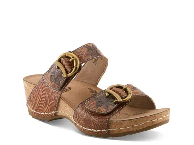L'artiste The Brass Ring Sandal In Brown