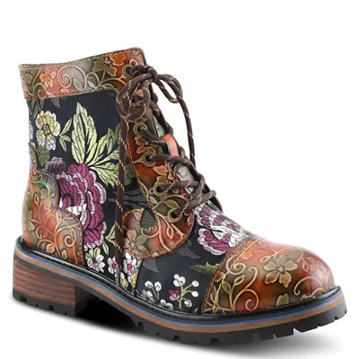 L'artiste Women's Floral Leather Boots In Multicolor