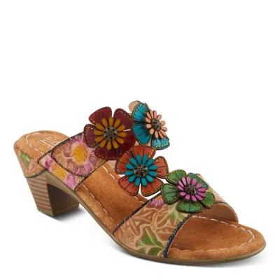 L'artiste Women's Summerfun Sandals In Tan Multi