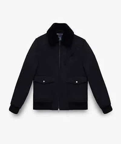 Pre-owned Larusmiani Aviator Jacket Transatlantic Jacket In Blue