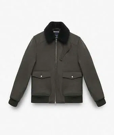 Pre-owned Larusmiani Aviator Jacket Transatlantic Jacket In Green