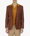 Larusmiani Godard Tailored Jacket Blazer In Chocolate