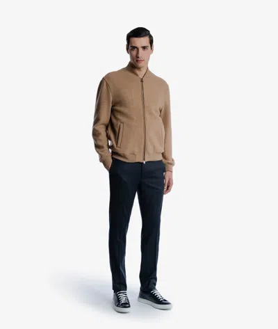 Larusmiani Bomber Cheetah Down Jacket In Beige
