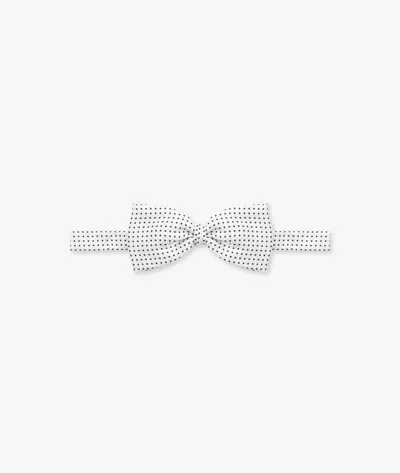 Larusmiani Bow Tie Popping Tie In White