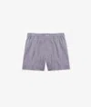 Larusmiani Cotton Boxershorts Knickers In Quadr. Blu Chiaro