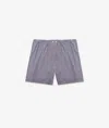 Larusmiani Cotton Boxershorts Knickers In Quadr.blu Scuro