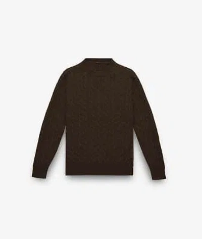 Pre-owned Larusmiani Cable Knit Sweater Col Du Pillon Sweater In Brown