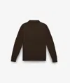 Larusmiani Cable Knit Sweater Col Du Pillon Sweater In Darkbrown