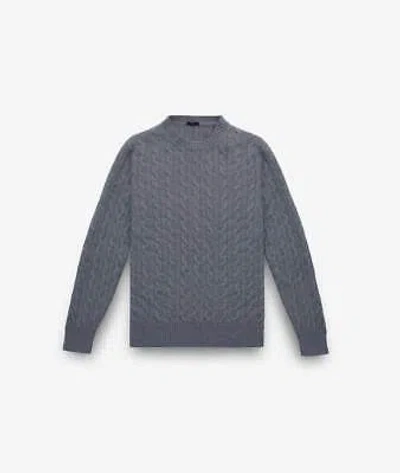 Pre-owned Larusmiani Cable Knit Sweater Col Du Pillon Sweater In Gray