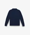 Larusmiani Cable Knit Sweater Col Du Pillon Sweater In Midnightblue