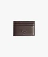 Larusmiani Horizontal Card Holder St.moritz Wallet In Brown