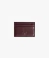 Larusmiani Horizontal Card Holder St.moritz Wallet In Darkred