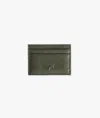Larusmiani Horizontal Card Holder St.moritz Wallet In Olive