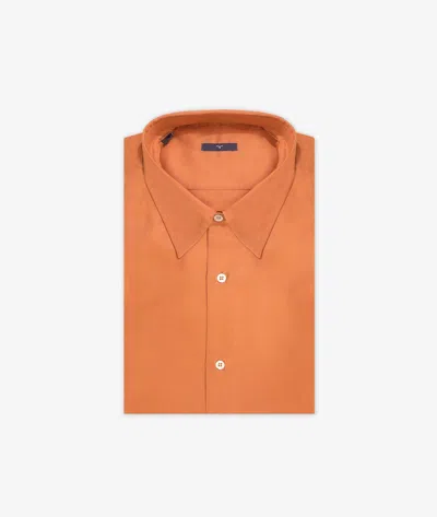 Larusmiani Casual Cotton Shirt Camden T-shirt In Brown