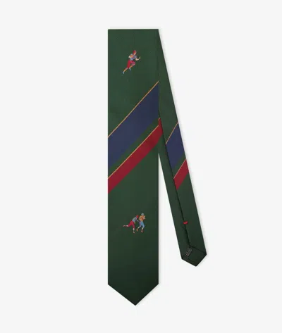 Larusmiani Club Tie Football Player Tie In Darkgreen