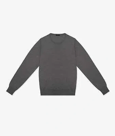 Pre-owned Larusmiani Crew Neck Irish Sweater In Gray