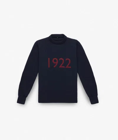 Larusmiani Crew Neck Sweater 1922 Sweater In Midnightblue